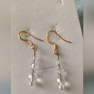Pair of Crystal dangling earrings